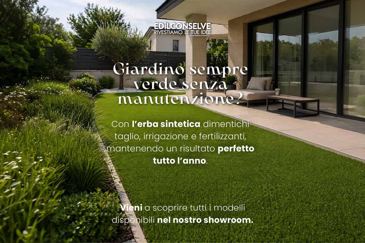 Erba sintetica per giardino: la soluzione pratica senza manutenzione