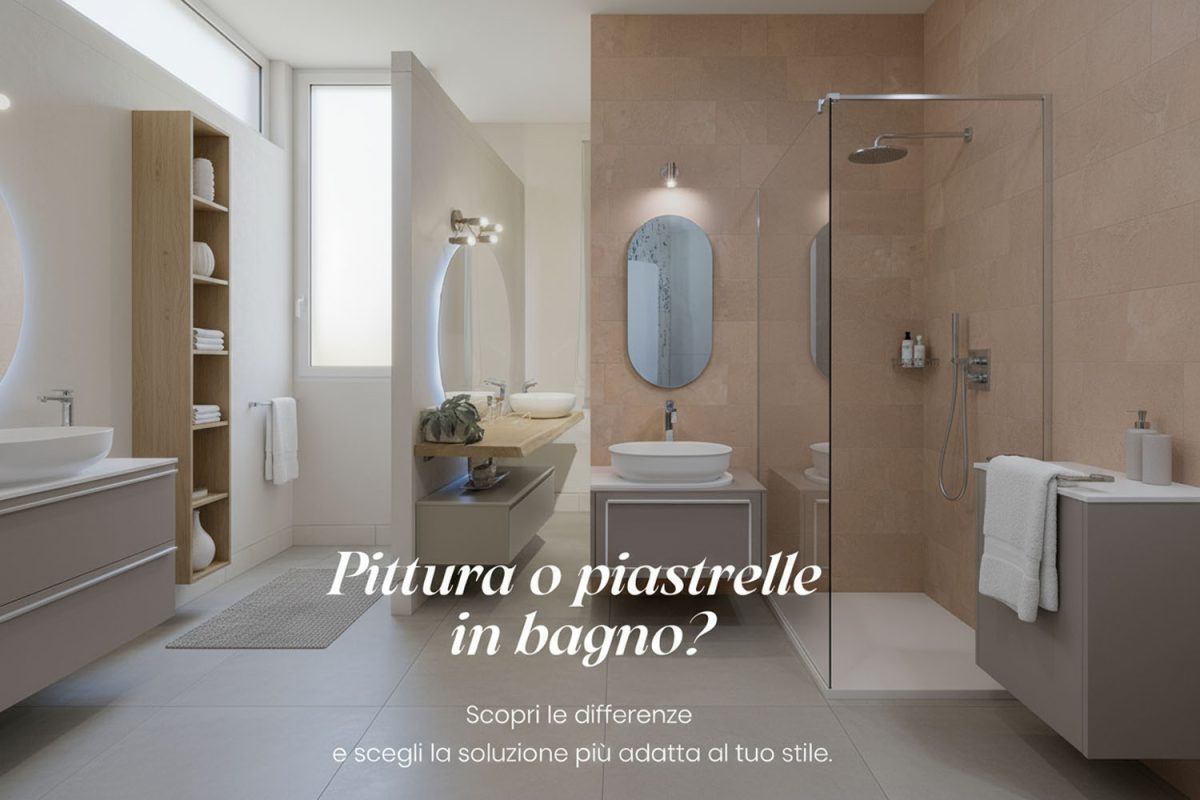 Pittura o piastrelle in bagno? Pro e contro per scegliere la soluzione migliore